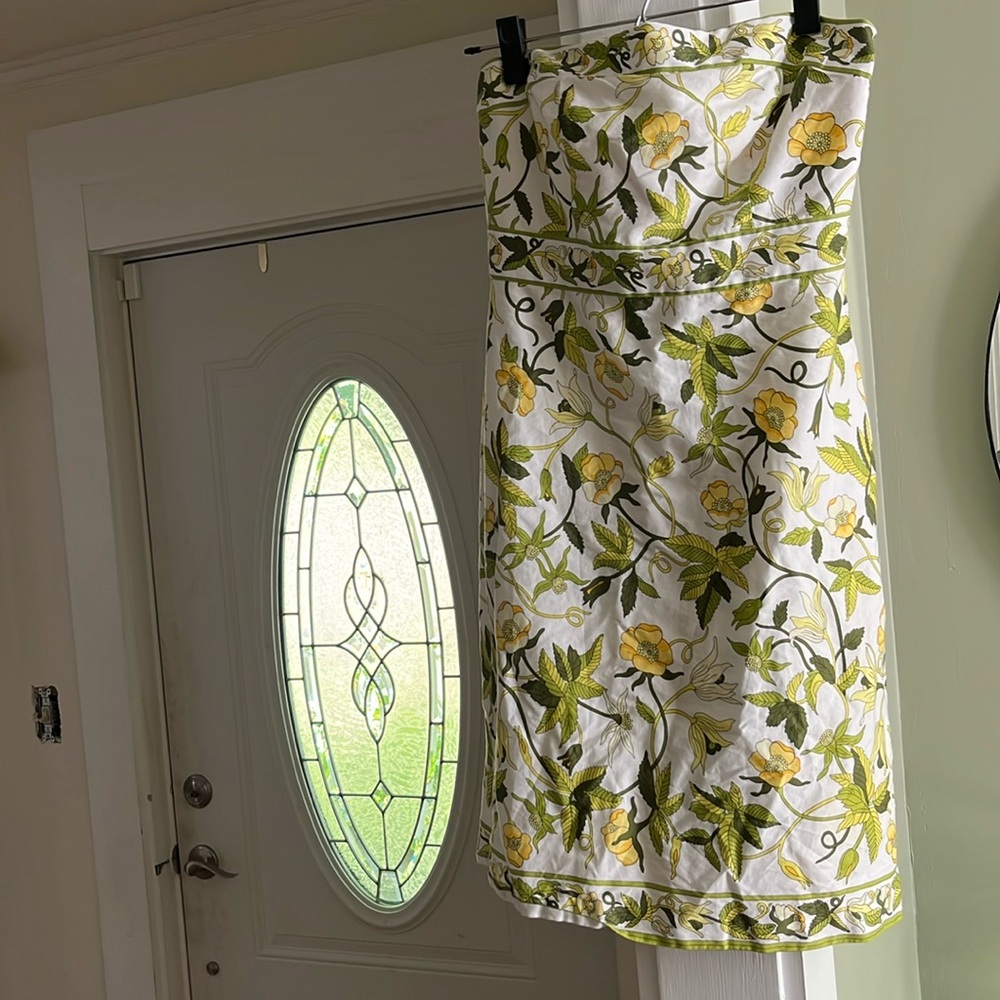 Earthy Professional Casual Strapless Dress